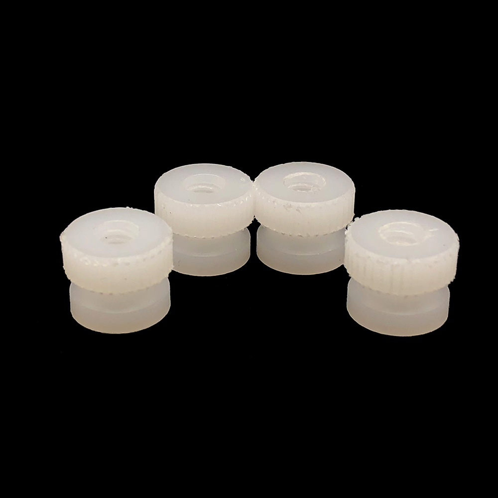 廠家現(xiàn)貨批發(fā)塑料滾花手?jǐn)Q螺母 電子產(chǎn)品絕緣防松脫尼龍M6螺母帽